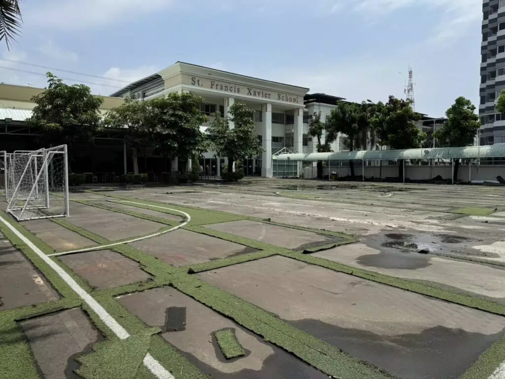 หญ้าเทียมจัดสวนทำสนามฟุตบอล